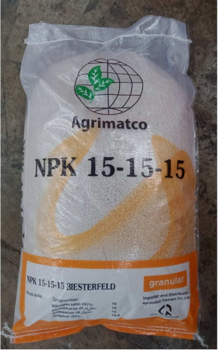 Granular fertilizer NPK 15-15-15